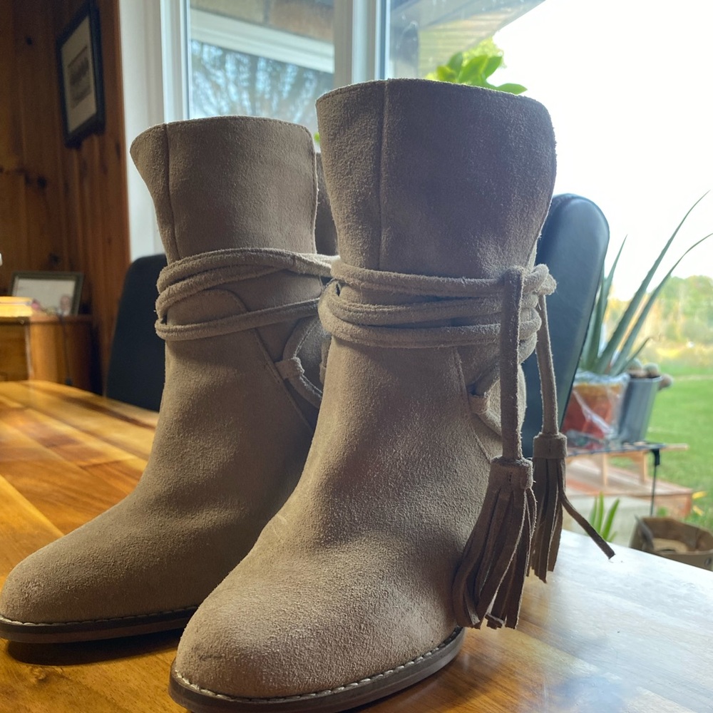 Tan Suede Aldo Boot